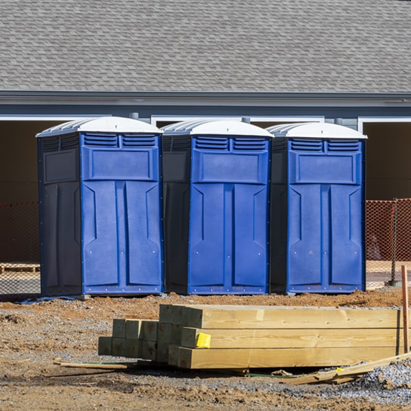 is there a specific order in which to place multiple portable toilets in Mishicot